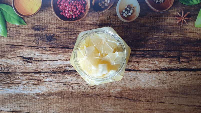 Citronový macerát s medem ve sklenici: tonikum, imunita, játra, foto 4