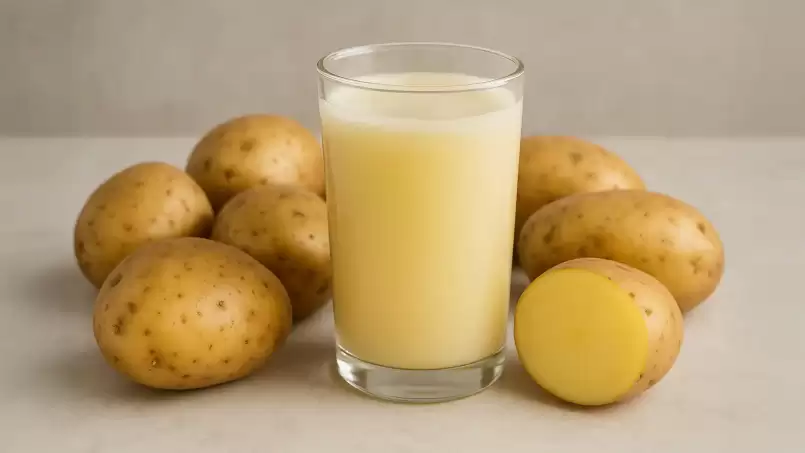 Šťáva ze syrových brambor