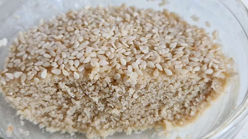Obyčejná neslazená bílá sezamová pasta tahini, foto 8