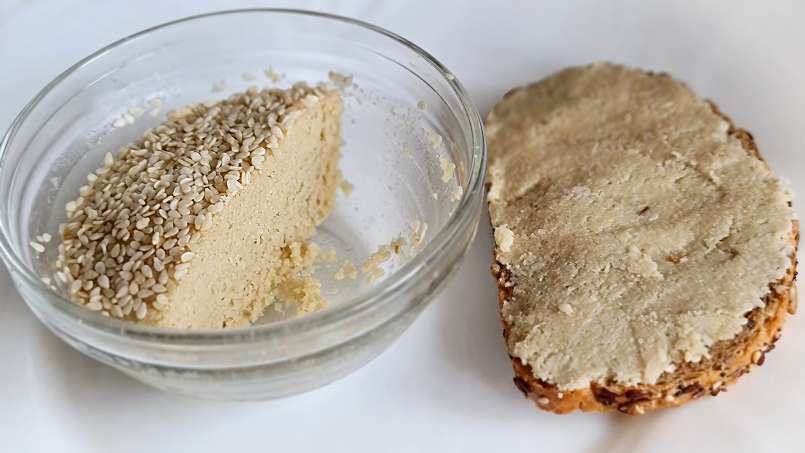 Obyčejná neslazená bílá sezamová pasta tahini, foto 12