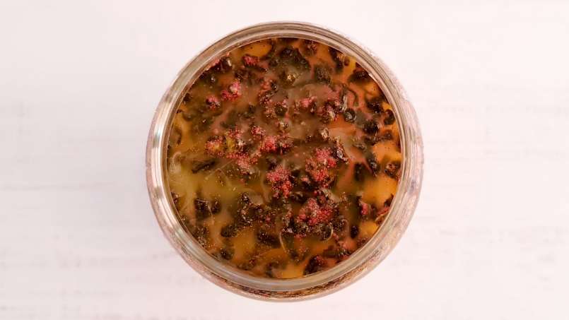 Zázvorová šťáva s medem, citronem, zeleným čajem, kurkumou, skořicí a mátou, foto 8