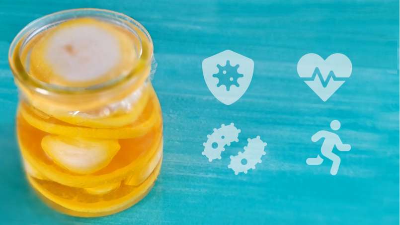 Česnek, med a citronový macerát, foto 8