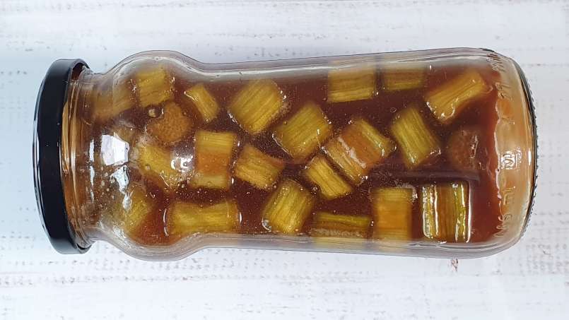 Rebarborový macerát s medem a zázvorem, foto 9